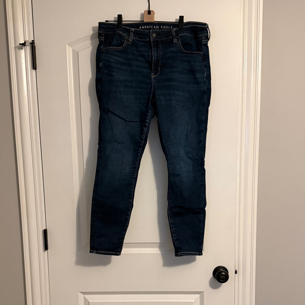 American Eagle Outfitters Women's Deep Indigo Skinny Jeans